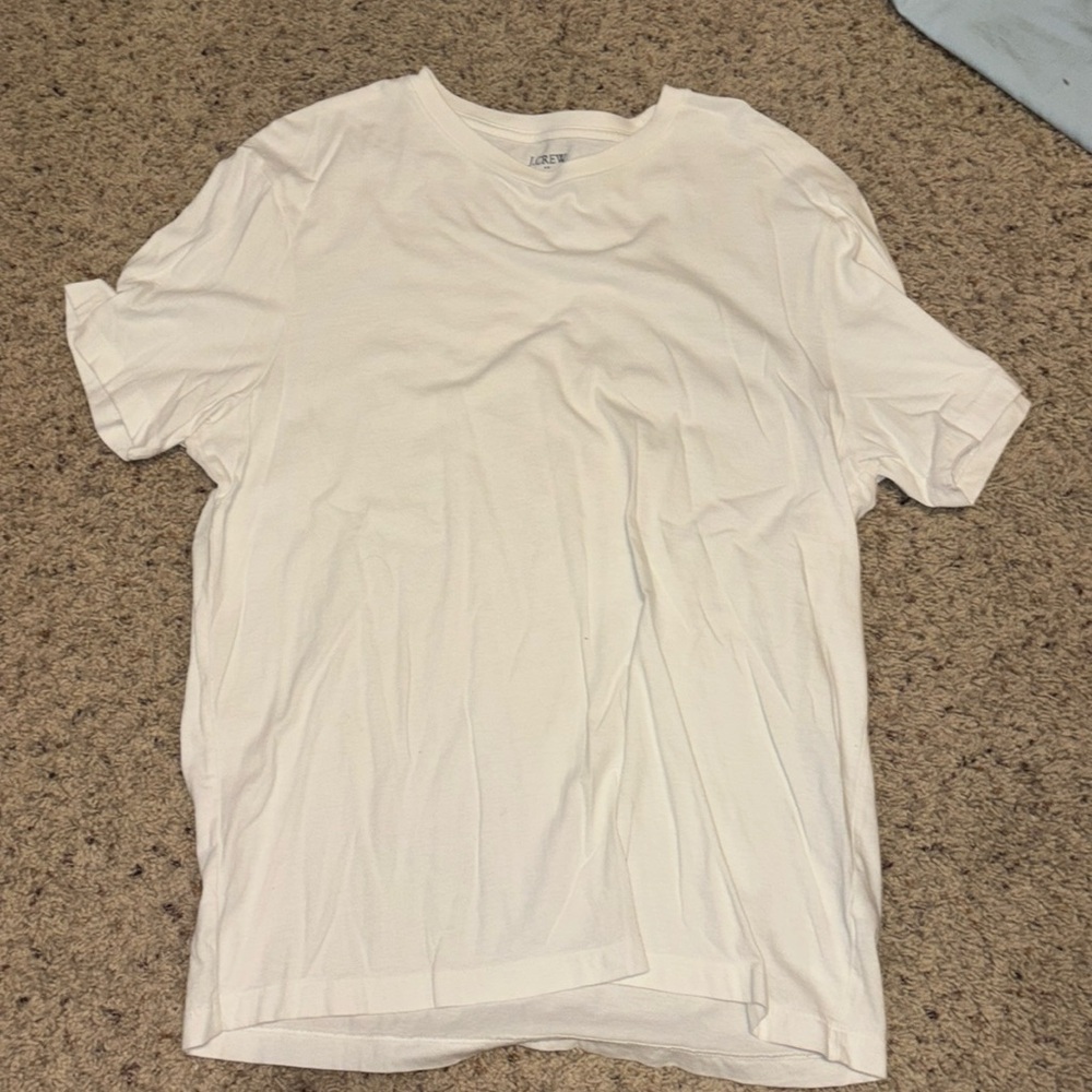 Large white jcrew men’s short sleeve shirt